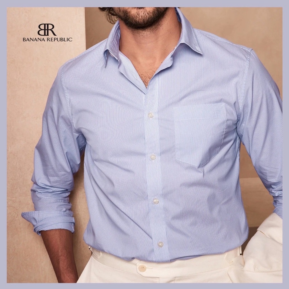 Banana Republic Light Blue Shirt large men’s